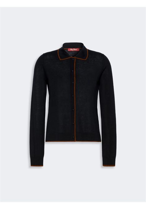 Max Mara Studio Women's MSTTARGA Navy Blue Silk and Wool Knit Cardigan Max Mara Studio |  | 2626346011600014